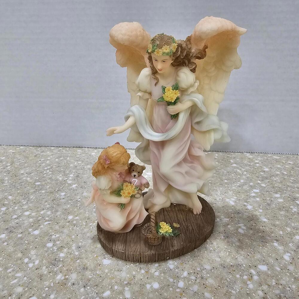 Seraphim Classics 1997 Angel To Watch Over Me Figure #78100 Girl Bear 7th Year